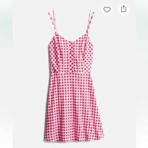 Market & Spruce Red and White Checkered Dress